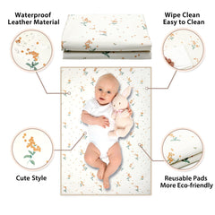 Folded travel-size PHOEBUS BABY changing mat fits in a diaper bag