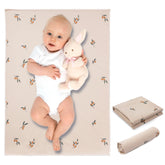 PHOEBUS BABY vegan leather changing mat rolled for portable travel