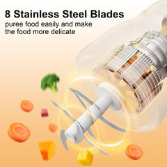 Phydge Baby Food Maker Upgrade motor base powers fast processing with gentle operation.
