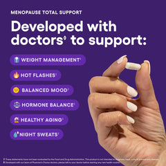 Physician's CHOICE label detail highlighting black cohosh and resveratrol blend