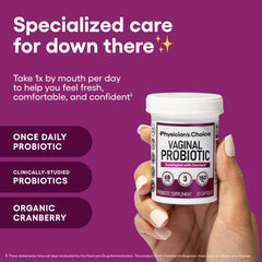 Physician's CHOICE probiotic capsule for easy daily use.