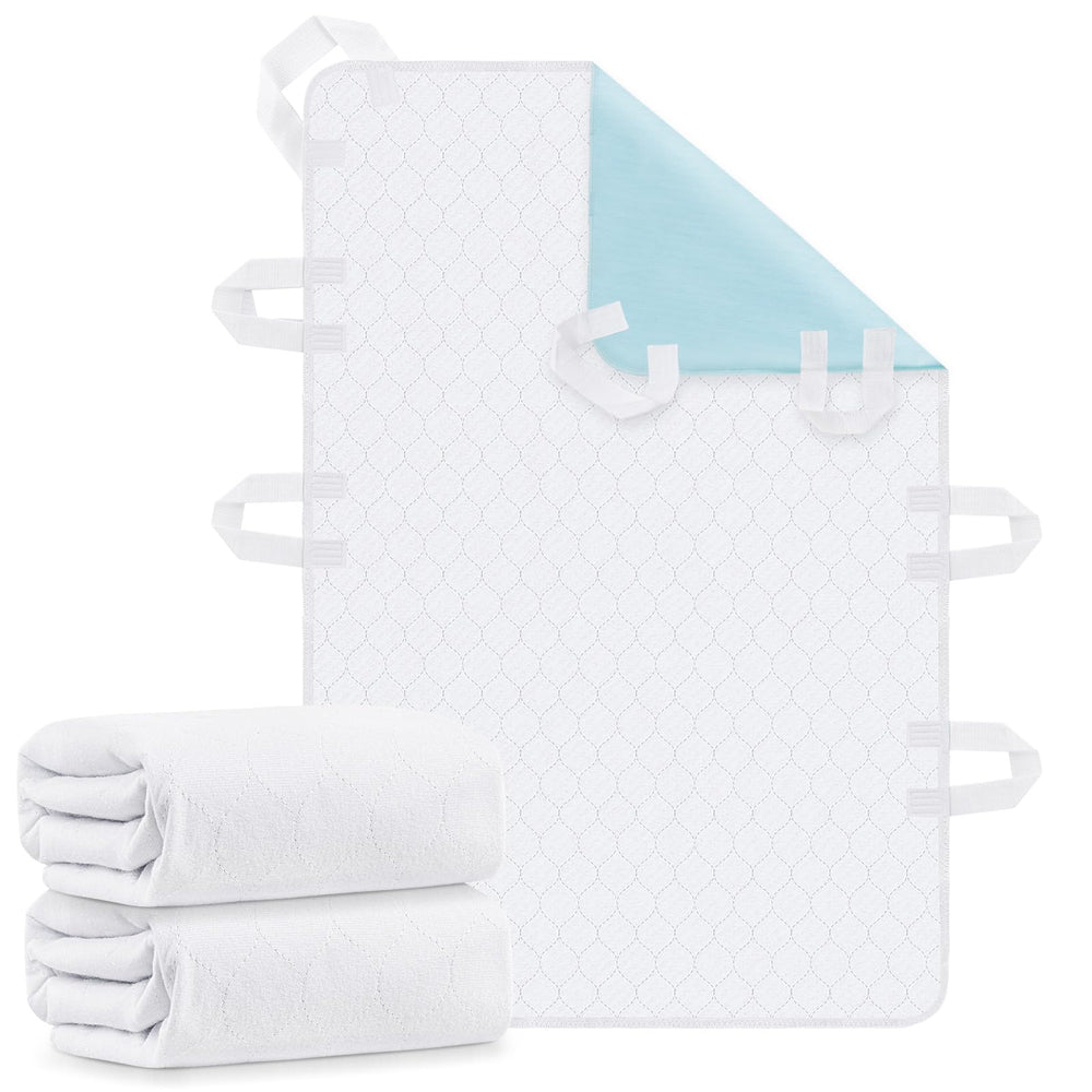 PICK FOR LIFE washable bed pad with 8 handles for safe repositioning during care