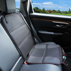 PIDO car seat protector with non-slip backing stays in place during every ride.
