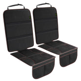 PIDO car seat protector with thick padding shields leather seats from spills and dents.