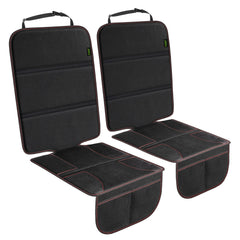 PIDO car seat protector with thick padding shields leather seats from spills and dents.