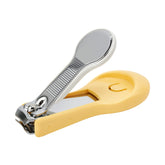 Pigeon baby nail clipper with splatter-proof case, closed for clean storage.