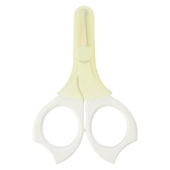 Pigeon Baby Nail Scissors with round tip for gentle grooming.