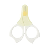 PIGEON baby nail scissors with rounded tip for safe newborn grooming.