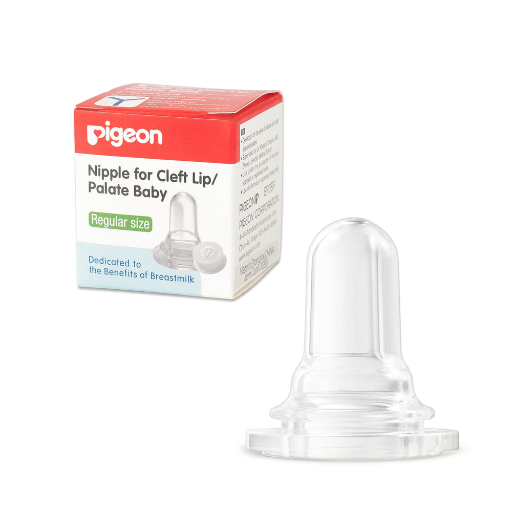 Pigeon bottle nipple regular size designed for steady milk flow.
