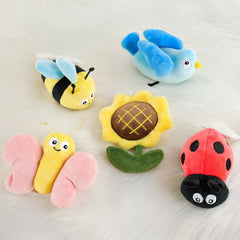 PIIKAGO Garden Friends Crib Mobile displays sunflowers and clouds for cheerful nursery charm.