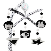 PIIKAGO Montessori crib mobile with dots and stripes to boost visual focus during naptime