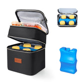 PIIOSER front view shows compact on-the-go bottle cooler bag for busy days.