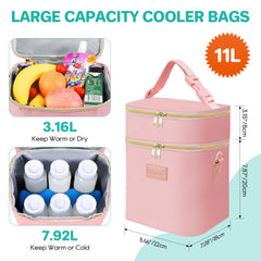 Waterproof and leakproof EVA liner inside the PIIOSER bag protects contents
