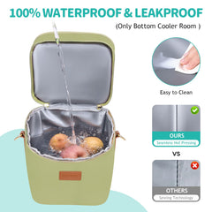 PIIOSER top compartment fits pumps and accessories for quick transitions