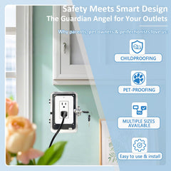 PILISPARK outlet lock box keys feature durable stainless steel keys for easy access.