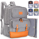 PILLANI diaper backpack front pocket keeps keys and essentials within easy reach.