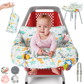 PILLANI cart cover front view showing full baby protection while shopping