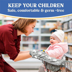 PILLANI cart-cover-soft-cotton-front offers breathable comfort for your little one.