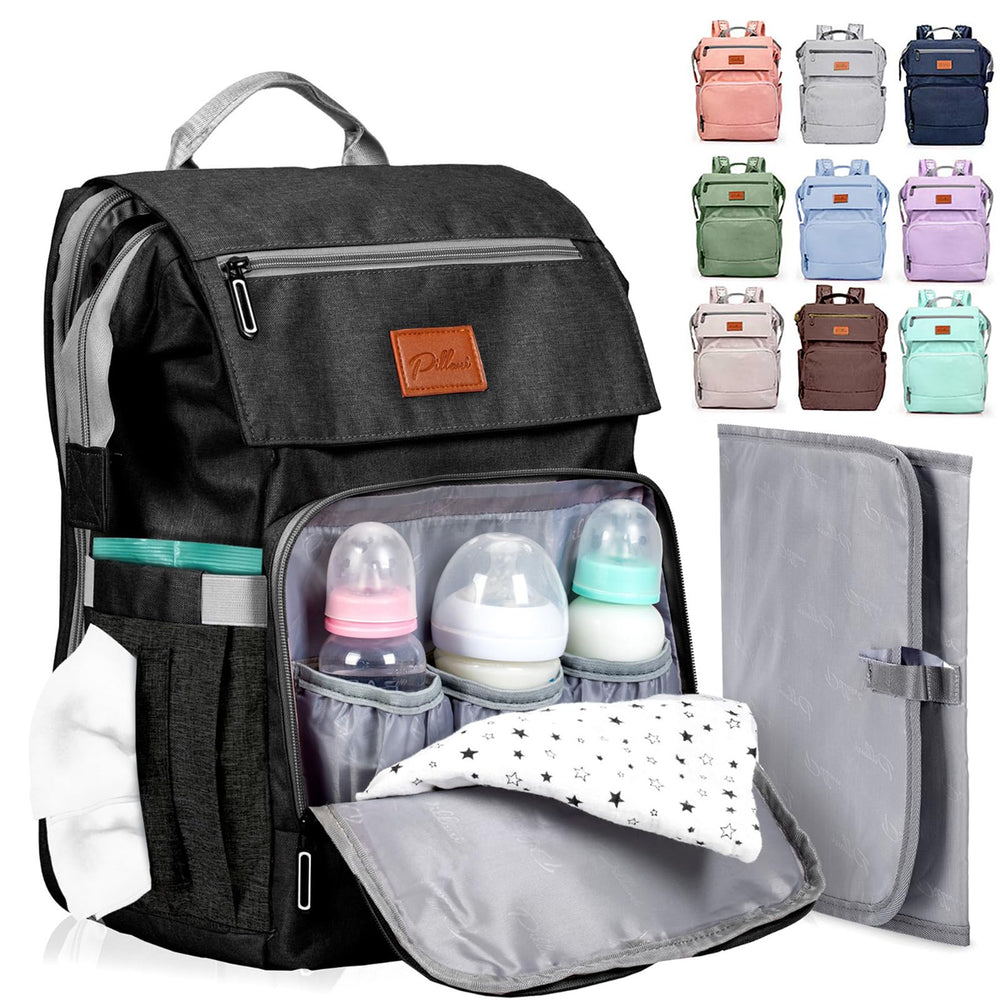 PILLANI diaper bag backpack front pocket for quick access to essentials