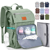 Pillani diaper bag backpack front pocket for quick access to essentials.