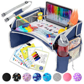 PILLANI Kids Travel Tray in compact car-seat design for on-the-go entertainment.