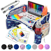 PILLANI Kids Travel Tray on lap keeps kids entertained and organized during car rides.