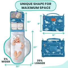 Pillani memory foam pillow offers soft support during diaper changes