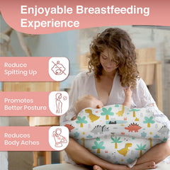 PILLANI nursing pillow with adjustable waist strap for a secure, custom fit.