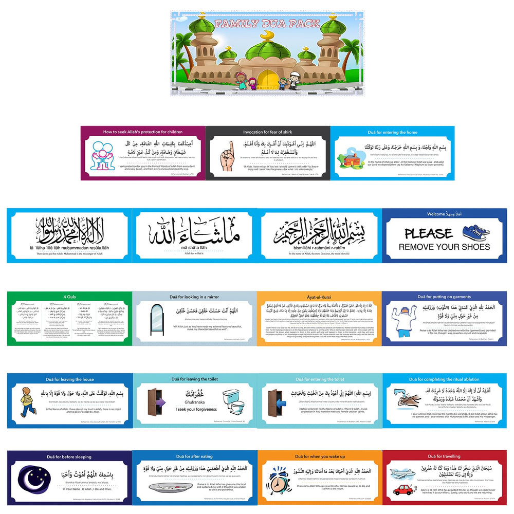 Pilmandu Muslim Dua wall decal for kids' spaces and daily reminders