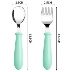 Pimoys dishwasher-safe toddler utensils for easy cleaning after meals