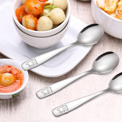 Pimoys stainless steel kids utensils are nickel-free and durable for daily use.