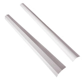 PINCH-NOT 90-degree front shield on a residential door protects tiny fingers from hinge pinches.