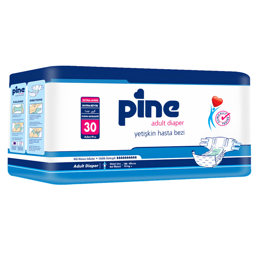 Pine adult diaper Small with soft textile surface for gentle wear and skin comfort
