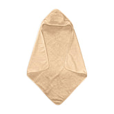 Pine & Palm Home hooded towel in Pearl, soft and absorbent for bath time.