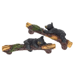 Pine Ridge Black Bear knobs close-up in matte black finish