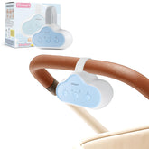Pinkart rechargeable stroller rocker assembly shows quick one-button attachment for universal compatibility.