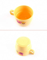 Three Pinkfong 230ml cups with handles in a 3-pack for family meals.