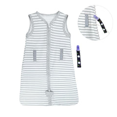Pinklilycare sleepsack with inverted zipper enables easy diaper changes.