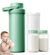 PINNGUSHI breast milk cooler front view with dual bottles for all-day storage