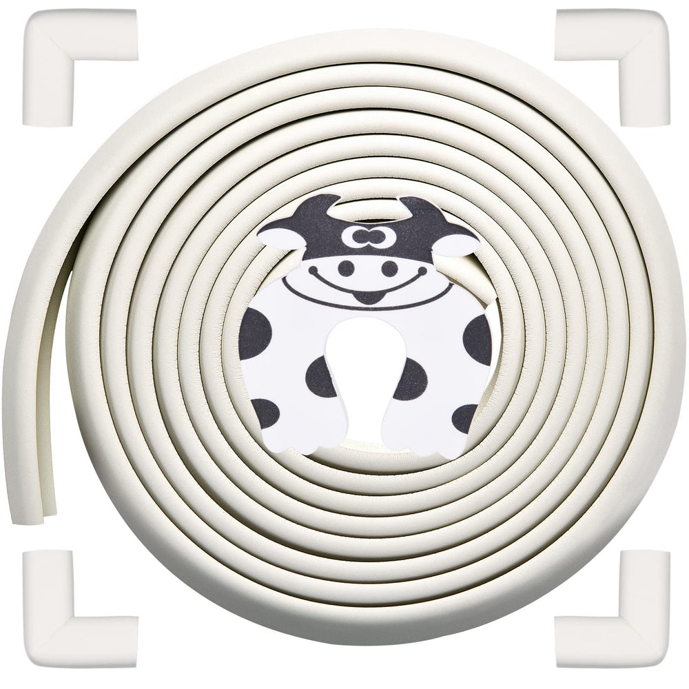 PIXFAIRY edge protector 164ft roll protects tables from sharp edges for toddlers.