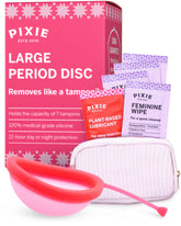Pixie Cup package box showing eco-friendly feminine care packaging.