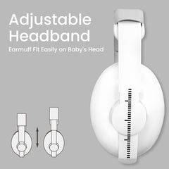 PLANTURECO Baby Headphones compact fold for travel and on-the-go use.