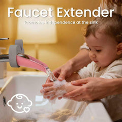 Child washing hands with Plantureco extender promoting independence