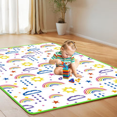 PLASKIDY baby play mat foldable foam for easy transport.