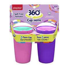 Playtex Baby Sipsters 360 sipping cup in pink and purple for toddlers