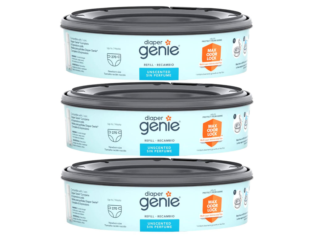 Playtex Diaper Genie refill 270-count for clean diaper disposal.