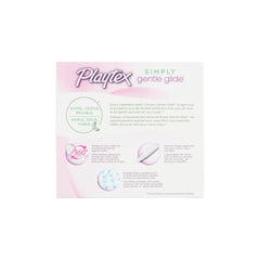 Playtex Gentle Glide 360 tampon packaging image highlights 36-count box for convenient shopping.