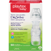 Playtex Nurser bottle 4oz drop-ins liner, 50-count, convenient feeding setup for busy days