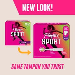 Playtex Sport Comfort Shape applicator enables easy, comfortable insertion.