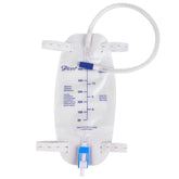PLCEO Easy-Tap leg bag with 500ml capacity for extended wear and discreet drainage.